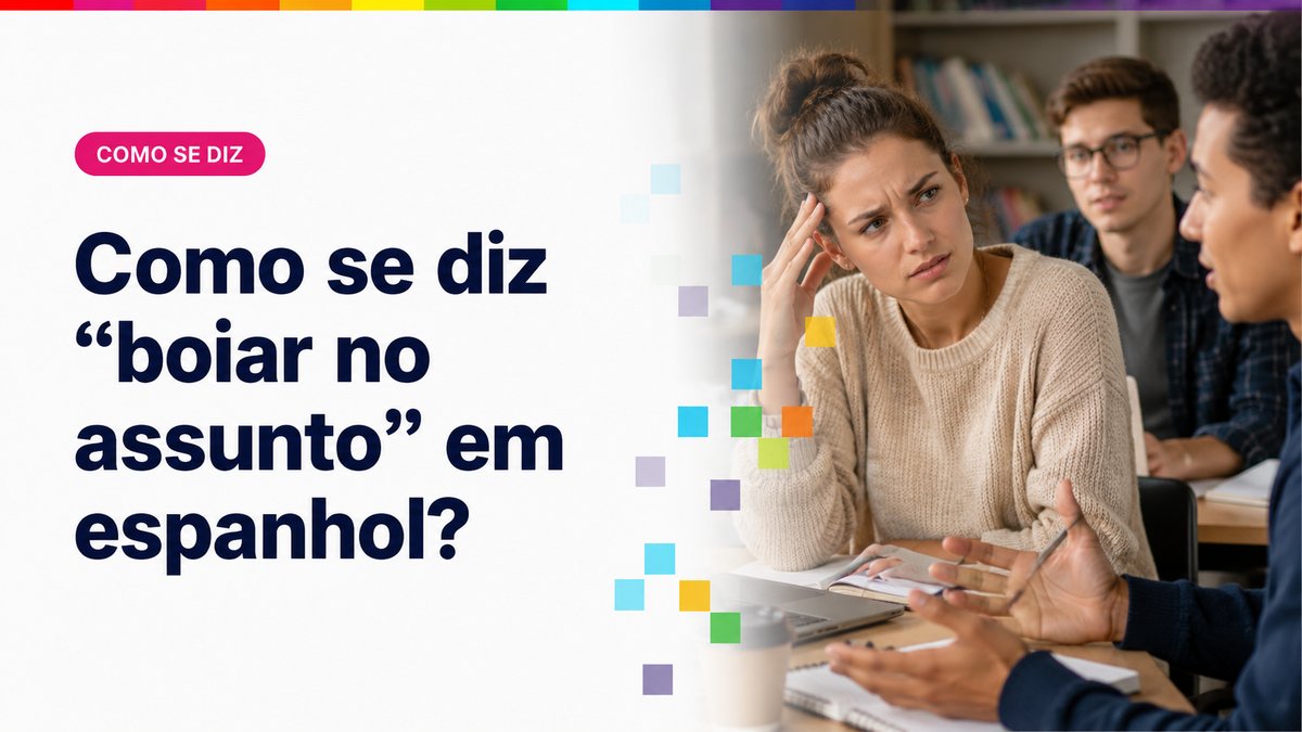 Como se diz "boiar no assunto" em espanhol?